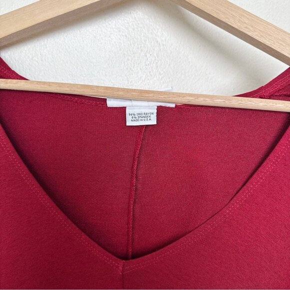 Bryn Walker Womens Small Oversized Asymmetrical Vneck Pocket Tunic Dress - Picture 11 of 14